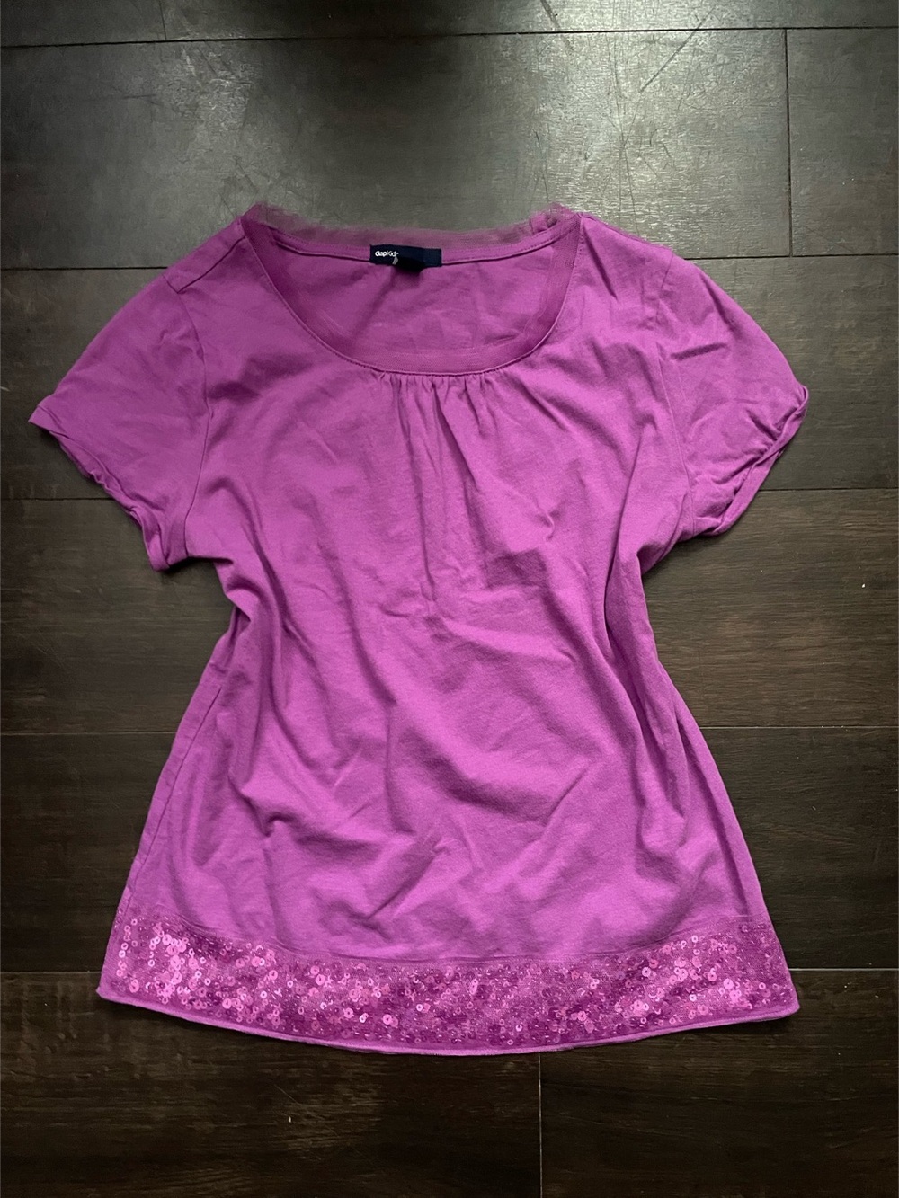 Gap Purple Sequin Top